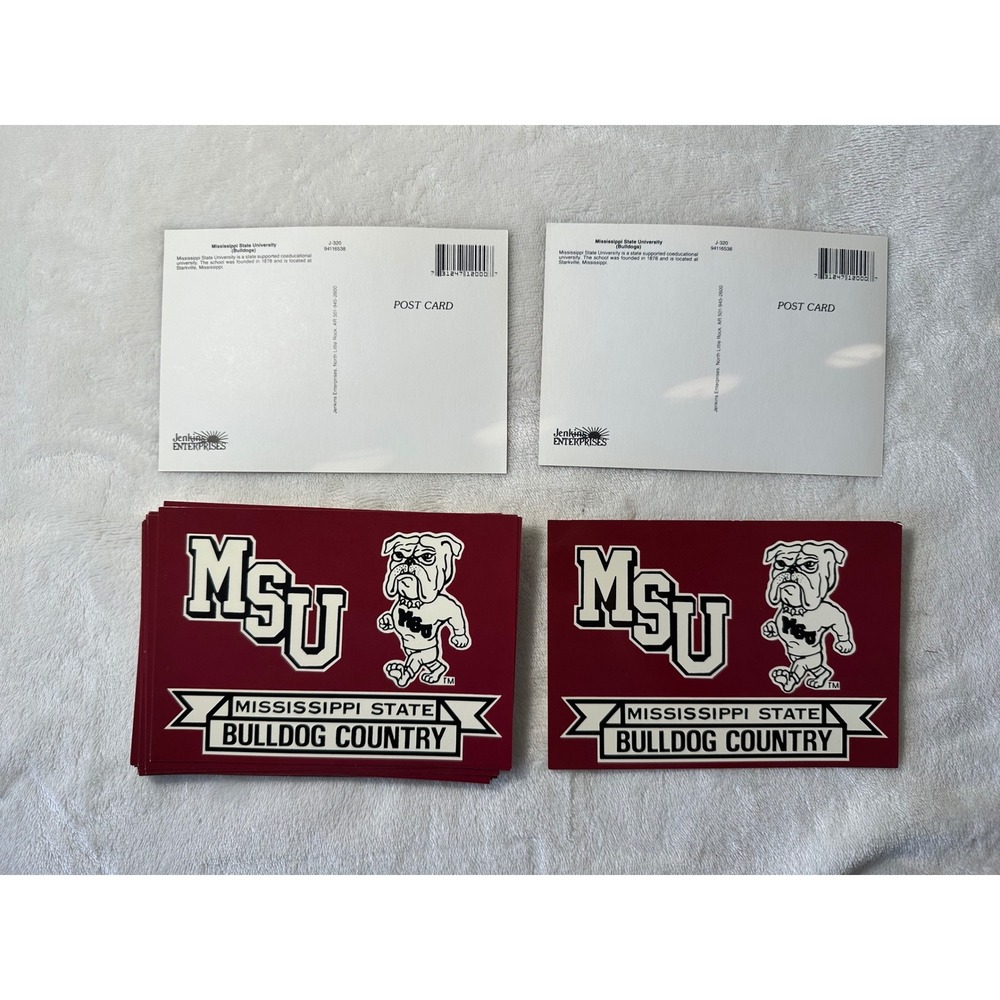 Mississippi State Bulldogs MSU Postcards Lot of 29 Bully Mascot Jenkins J-320